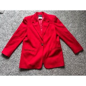 Sag‎ Harbor Red Wool Blazer size 12